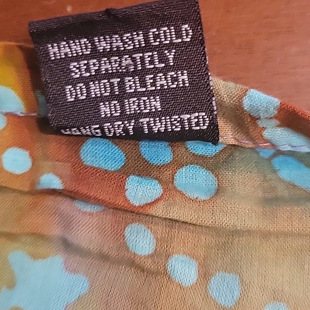 Boho Crochet Metallic Batik Cotton Summer Scarf Sash